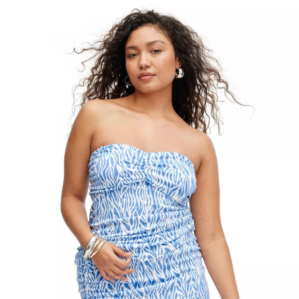 Women's Sea Twig Blue Tube Top