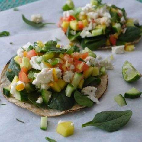 Keep your resolution alive with these healthy tostadas! 