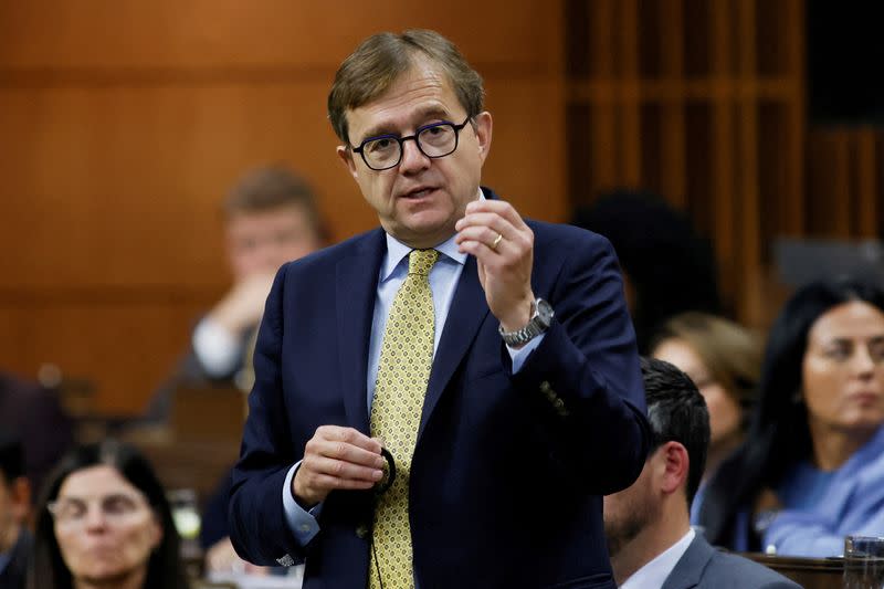 FILE PHOTO: Canada's Minister of Energy and Natural Resources Wilkinson speaks during Question Period in the House of Commons, on Parliament Hill in Ottawa