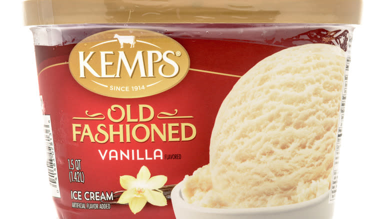 Kemps vanilla ice cream