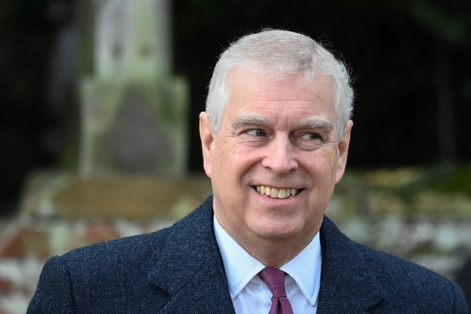 <div class="inline-image__caption"><p>Britain’s Prince Andrew, Duke of York attends the royal family’s Christmas Day service at St Mary Magdalene Church, Sandringham, Dec. 25, 2022.</p></div> <div class="inline-image__credit">Reuters/Toby Melville</div>