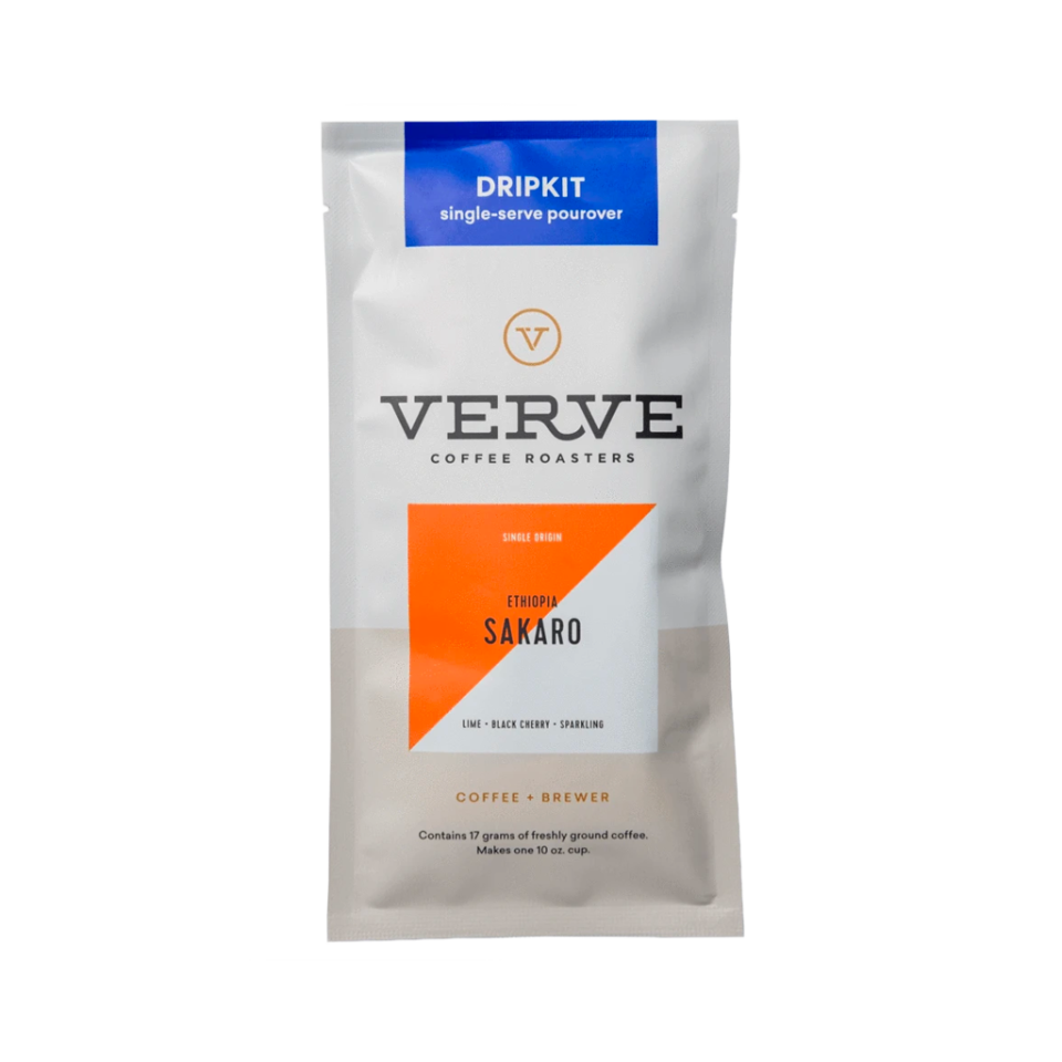 <p><a class="link " href="https://www.vervecoffee.com/products/sakaro-dripkit" rel="nofollow noopener" target="_blank" data-ylk="slk:BUY NOW;elm:context_link;itc:0;sec:content-canvas">BUY NOW</a></p><p>I loved the clever design of the disposable dripkit and the taste of Verve coffee. The dripkit is a disposable pour-over system that comes with ground beans. Open the pouch, straddle the paper dripkit over your cup (it has clever legs that grip the cup so it doesn't move as you pour in water), and pour water slowly into the ground beans as you would if this were your Chemex. The system comes in a small flat package and folds open. It works supremely well and cleanup is super easy. </p><p>The Verve coffee is packed with complex flavor, and though you lose some of the benefit of freshly ground beans, it is more than made up for with convenience. It's a bit big and bulky for backpacking, but as an emergency cup in your car or your office, I would very highly recommend it. I might even bring it on my next flight and just ask for a cup of hot water so I can brew up my own high quality coffee.</p>