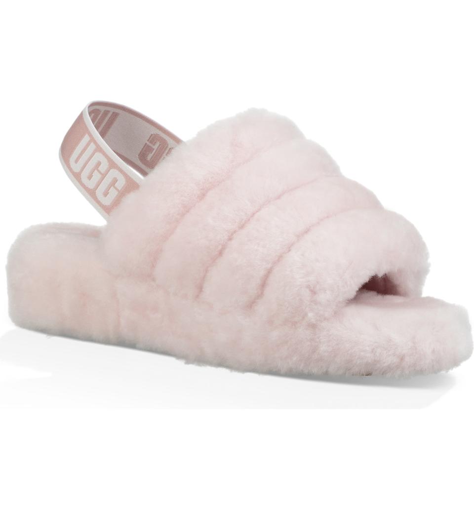 12) Fluff Yeah Genuine Shearling Slide