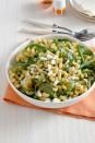 <p>This salad combines the sweetness of green beans with the creamy saltiness of feta, balanced by hearty pasta and peppery arugula. </p><p><strong><a rel="nofollow noopener" href="https://www.womansday.com/food-recipes/food-drinks/recipes/a12275/lemony-pasta-salad-green-beans-arugula-recipe-wdy0513/" target="_blank" data-ylk="slk:Get the recipe.;elm:context_link;itc:0;sec:content-canvas" class="link ">Get the recipe.</a></strong><strong><br></strong></p><p><strong>RELATED: </strong><a rel="nofollow noopener" href="https://www.womansday.com/food-recipes/food-drinks/g2207/strawberry-desserts/" target="_blank" data-ylk="slk:Deliciously Sweet Strawberry Recipes for Summer;elm:context_link;itc:0;sec:content-canvas" class="link "><strong>Deliciously Sweet Strawberry Recipes for Summer</strong></a><br></p>