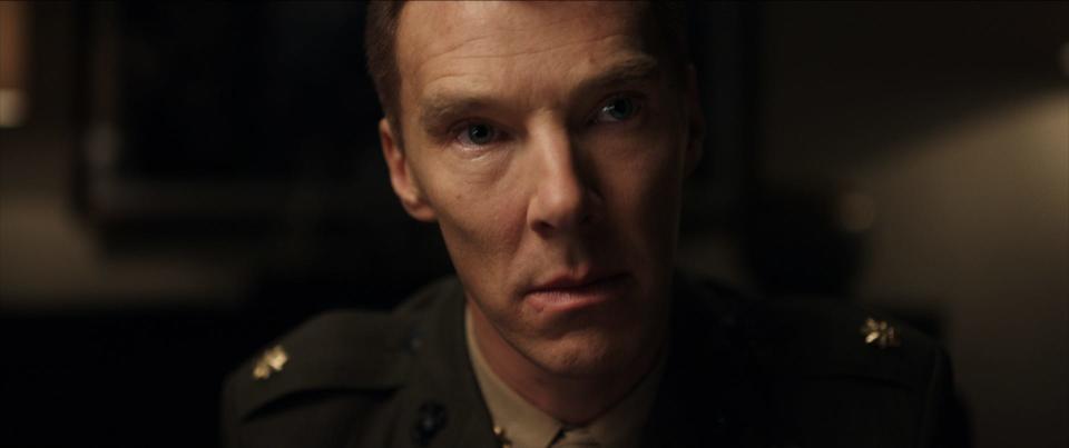 Benedict Cumberbatch stars as Lt. Col. Stuart Couch, a Marine Corps lawyer, in "The Mauritanian."