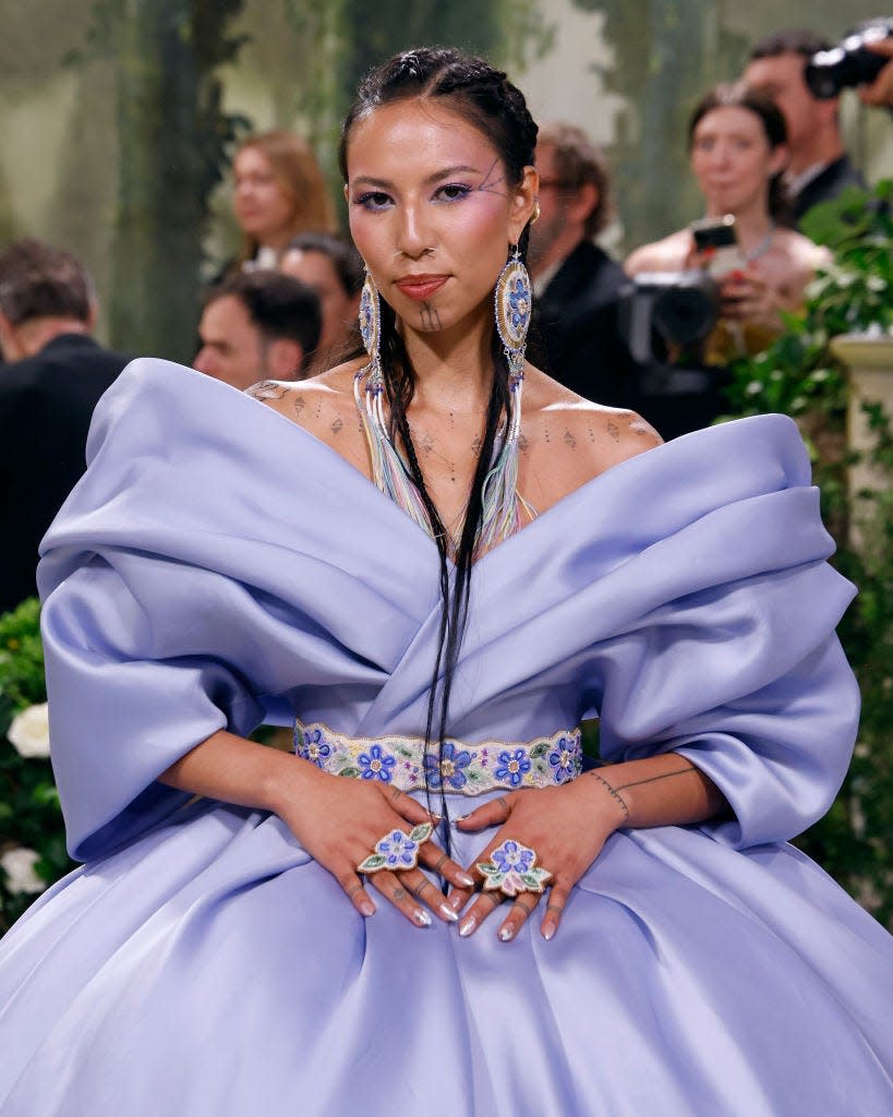 Quannah Chasinghorse at the 2024 Met Gala.