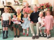 <p>While this photo of Prince Philip, the Queen, and several of their great grandchildren was taken by the Duchess of Cambridge back in 2018, it was only shared with the public after the Duke of Edinburgh's passing. </p><p><a class="link " href="https://www.townandcountrymag.com/society/tradition/a36121727/queen-elizabeth-prince-philip-death-great-grandchildren-photos/" rel="nofollow noopener" target="_blank" data-ylk="slk:Read the story behind the photo.;elm:context_link;itc:0;sec:content-canvas">Read the story behind the photo.</a></p>