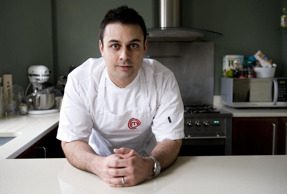 MasterChef winner Dhruv Baker, 34, at his home in south London.