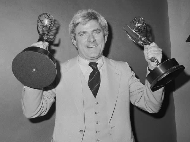 <p>Bettman</p> Phil Donahue receiving his Emmys.