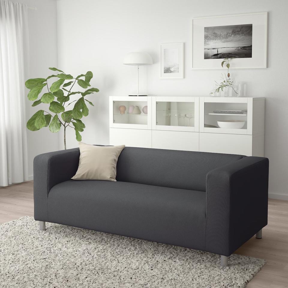 <p><a href="https://www.ikea.com/us/en/p/klippan-loveseat-bomstad-black-50399318/" rel="nofollow noopener" target="_blank" data-ylk="slk:Shop Now;elm:context_link;itc:0;sec:content-canvas" class="link ">Shop Now</a></p><p>KLIPPAN Loveseat</p><p>ikea.com</p><p>$549.00</p>