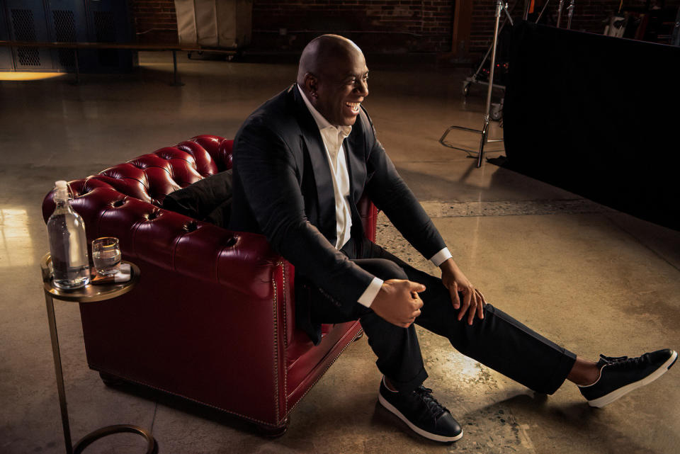 They Call Me Magic will be an absolute treat for fans of the wildly talented basketballer Magic Johnson. Picture: Apple TV+