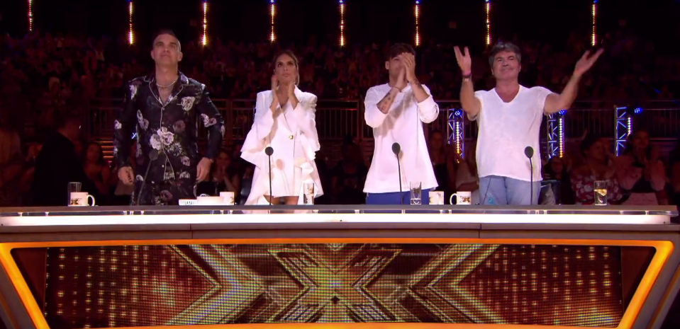 Georgia got a standing ovation from the judges. Photo: The X Factor