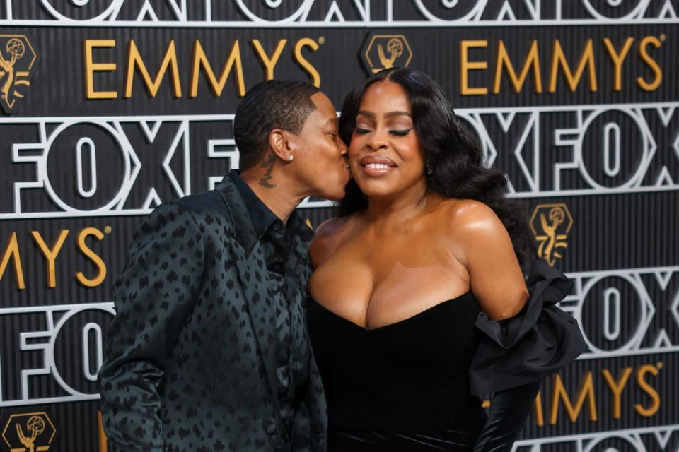 Jessica Betts and Niecy Nash-Betts arriving at the 75th Primetime Emmy Awards.