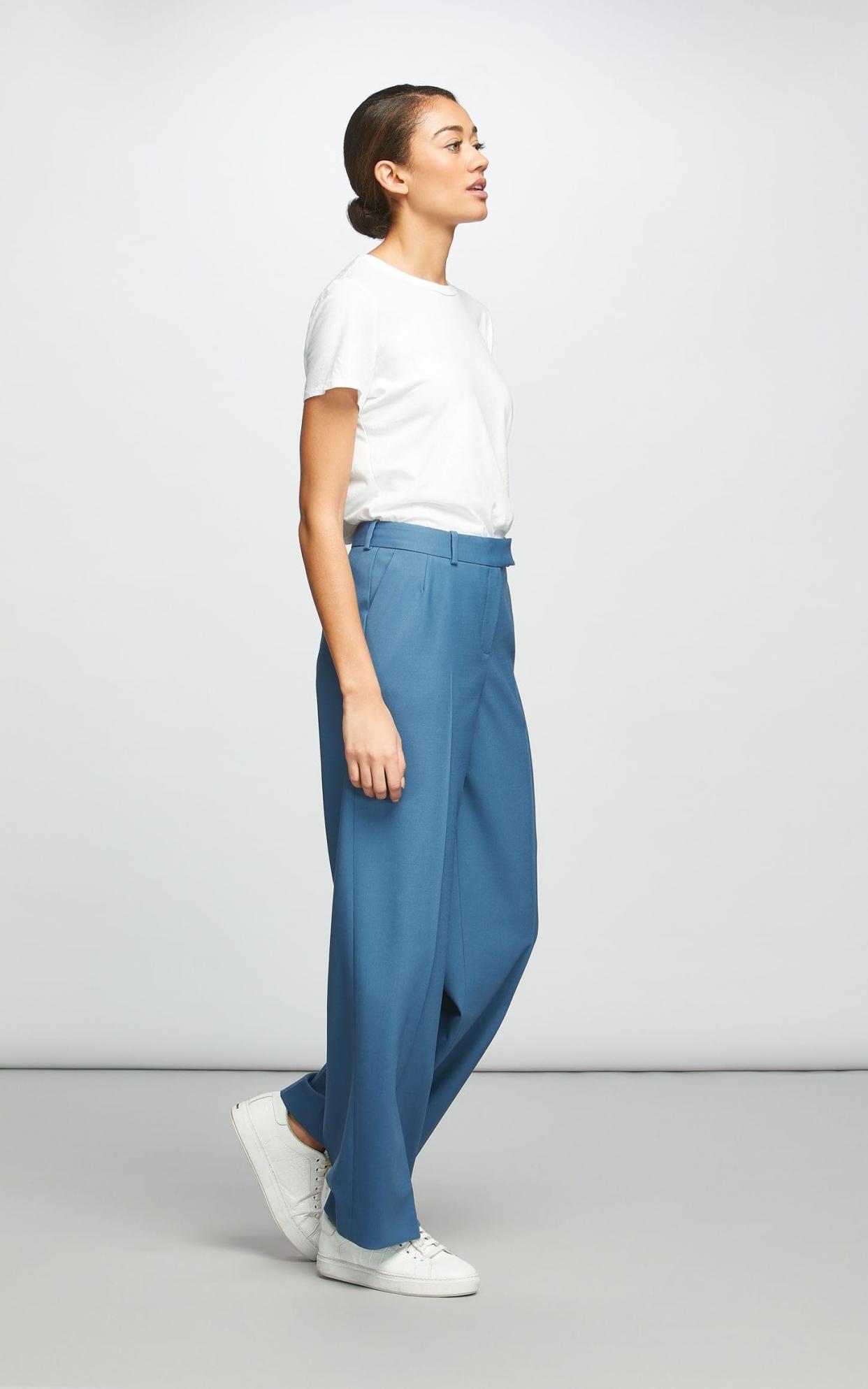 Wool blend trousers, £230, Cefinn