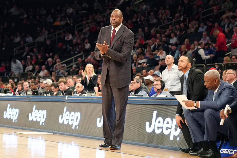 Georgetown coach and former New York Knicks star Patrick Ewing announced on Friday that he had tested positive for the coronavirus.