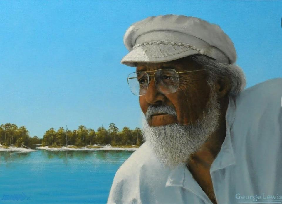 "George Lewis," one of the paintings in new exhibit of work by Roger Leonard at The Gallery at Rio Carrabelle.