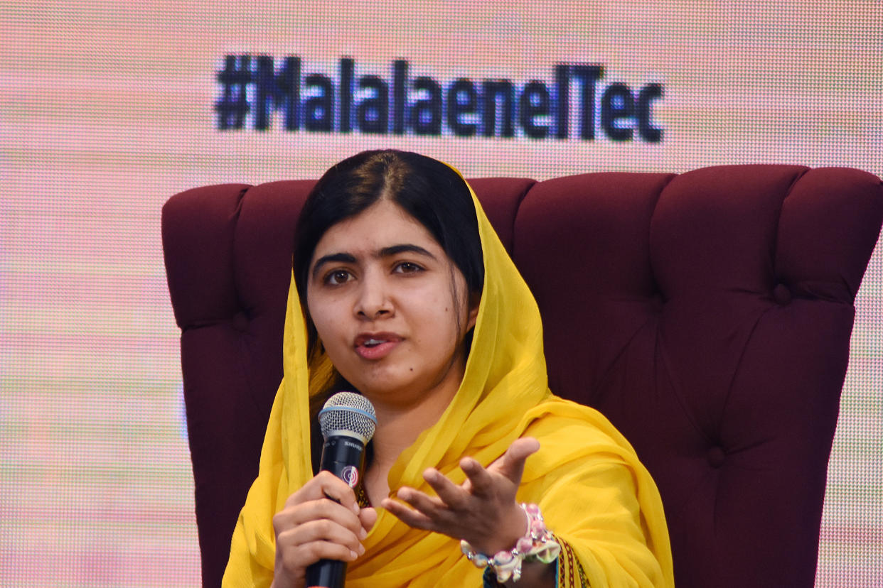 Activist Malala Yousafzai was awarded the Nobel Peace Prize at the age of 17 after surviving an assassination attempt&nbsp;by a Taliban gunman in 2012. (Photo: Getty Images)