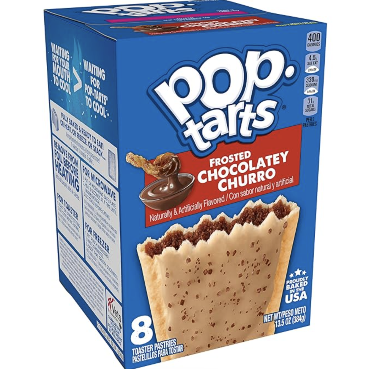 Frosted Chocolatey Churro pop-tarts