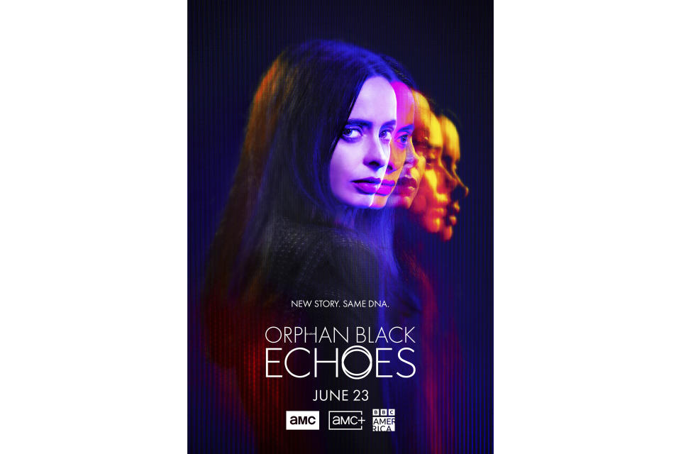 This image released by AMC+ shows promotional art for "Orphan Black: Echoes." (AMC+ via AP)