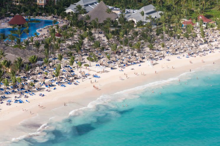 Aerial view of a beach in Punta Cana. (Getty)