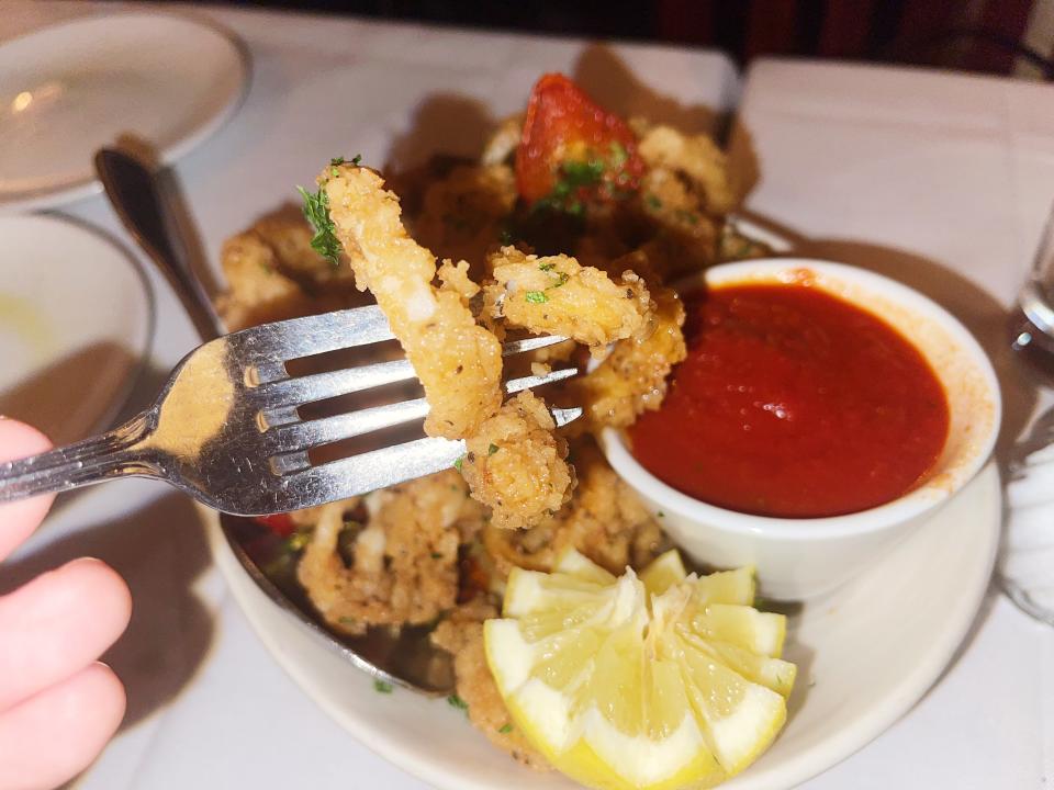 calamari at joanne trattoria