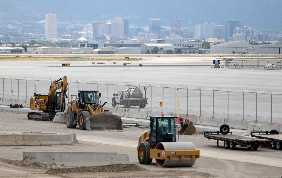 Phase three of the Salt Lake City International Airport construction continues outside of Concourse B in Salt Lake City on Tuesday, June 20, 2023. | Kristin Murphy, Deseret News