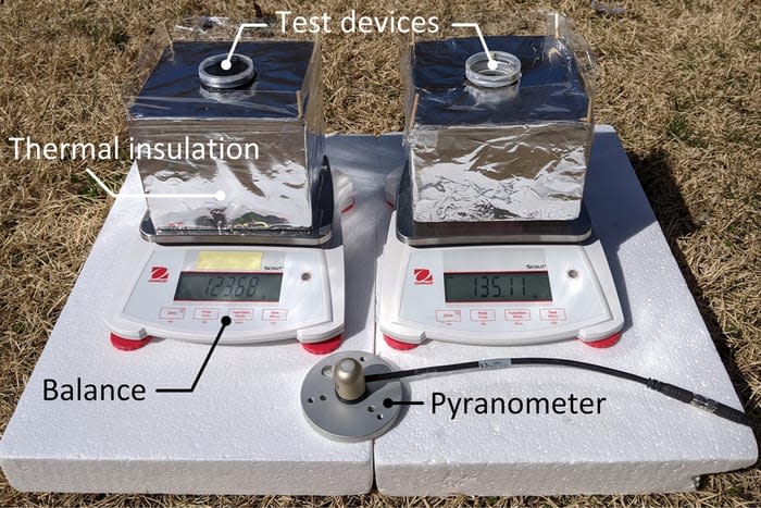 <div class="inline-image__caption"><p>A prototype of the solar-powered desalination system. </p></div> <div class="inline-image__credit">Courtesy of Lenan Zhang, Xiangyu Li, Evelyn Wang, et al.</div>