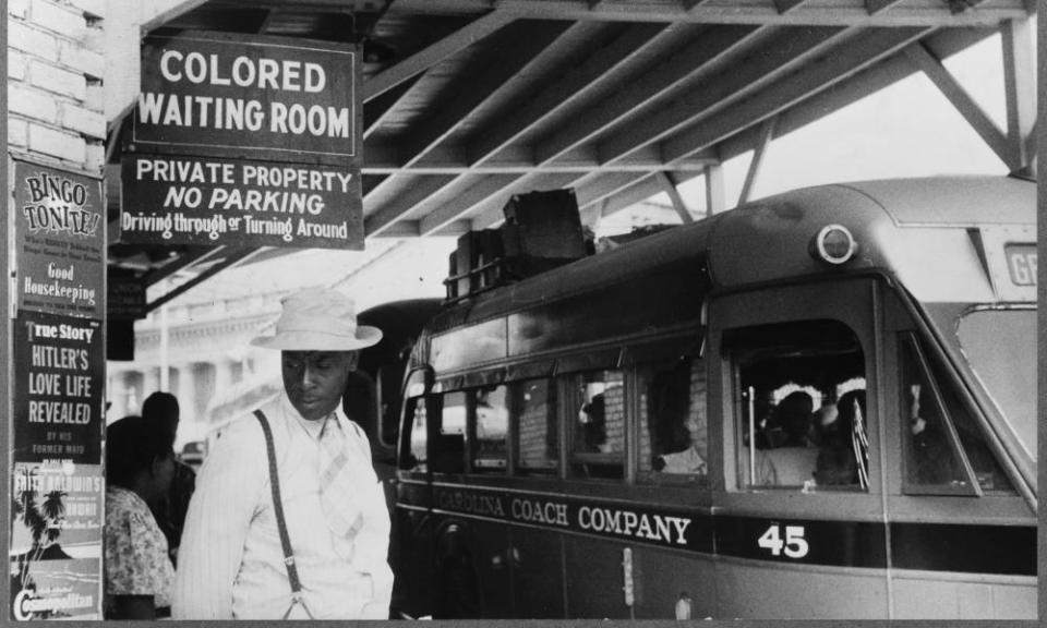 The Jim Crow signs of racial segregation in, Durham, North Carolina, May 1940.