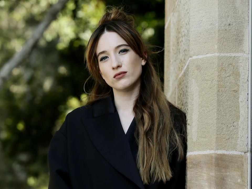 Sophie Lowe photo shoot outside Parlour X, Sydney, Australia - 19 Oct 2015