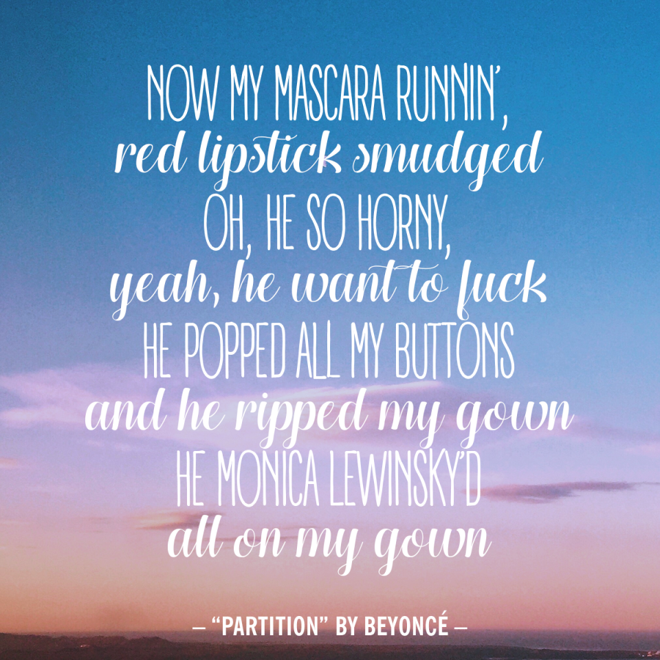 "Partition" by Beyoncé