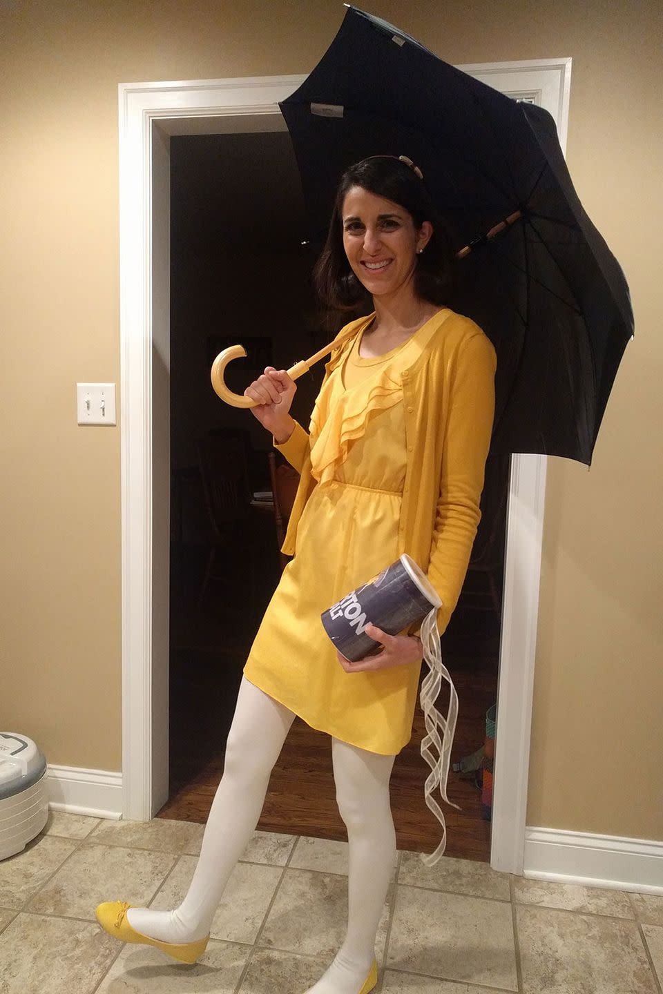 <p>The Morton Salt girl is one of those instantly recognizable costumes that you might not think of right away. Supermarket product mascots also works as a great group costume idea.</p><p><strong>RELATED:</strong> <a href="https://www.goodhousekeeping.com/holidays/halloween-ideas/g2750/easy-last-minute-halloween-costumes-diy/" rel="nofollow noopener" target="_blank" data-ylk="slk:62 Last-Minute Halloween Costumes You Can Quickly DIY;elm:context_link;itc:0;sec:content-canvas" class="link ">62 Last-Minute Halloween Costumes You Can Quickly DIY</a></p>