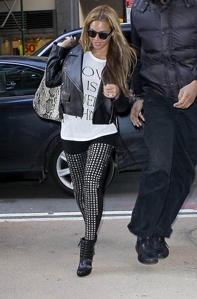 Knowles Beyonce Studded Leggins