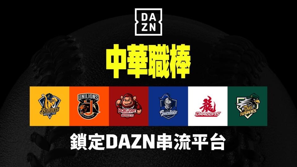 DAZN今年將播放中職6隊賽事。DAZN提供