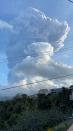 Smoke billows from the La Soufriere volcano in St Vincent