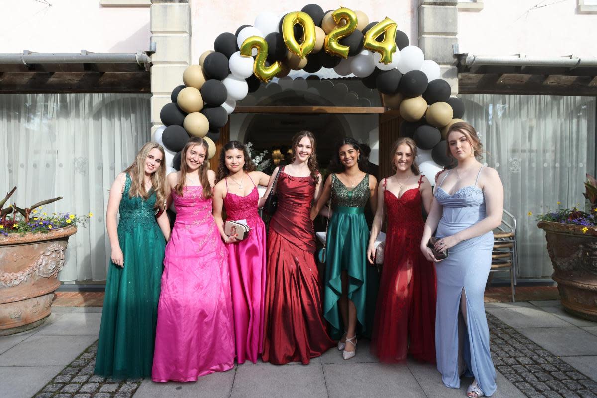 Talbot Heath School Yr 11 prom at The Italian Villa at Compton Acres in Poole. Picture: Richard Crease.
