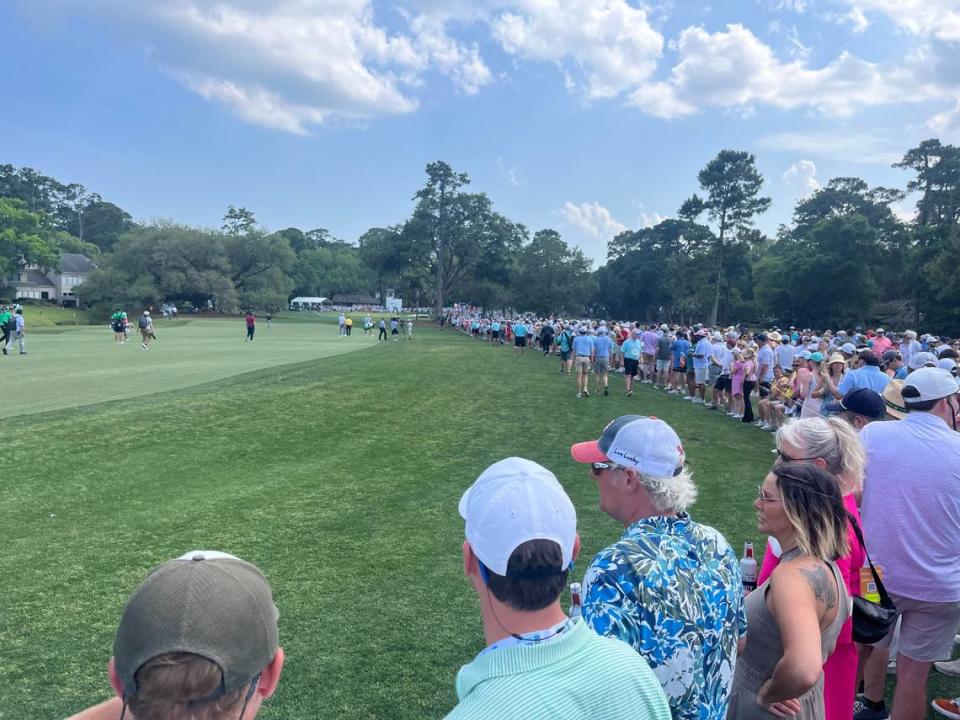 Thousands of fans were following Scottie Scheffler around Harbour Town Golf Links during Saturday’s third round of the RBC Heritage. Karl Puckett/kapuckett@islandpacket.com
