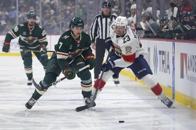 Wild beat Panthers 2-0 behind Brock Faber's first NHL goal, 41