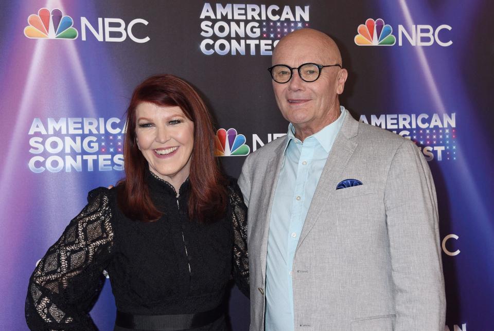 Kate Flannery and Creed Bratton