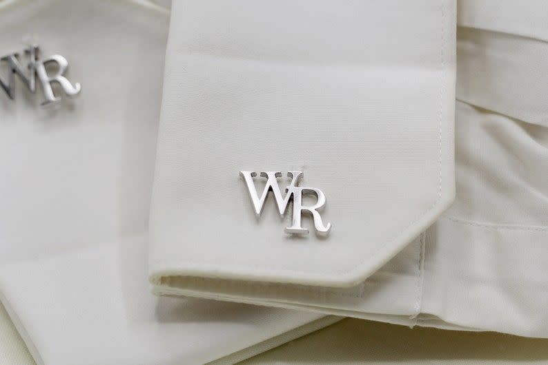 10) Initials Cufflinks