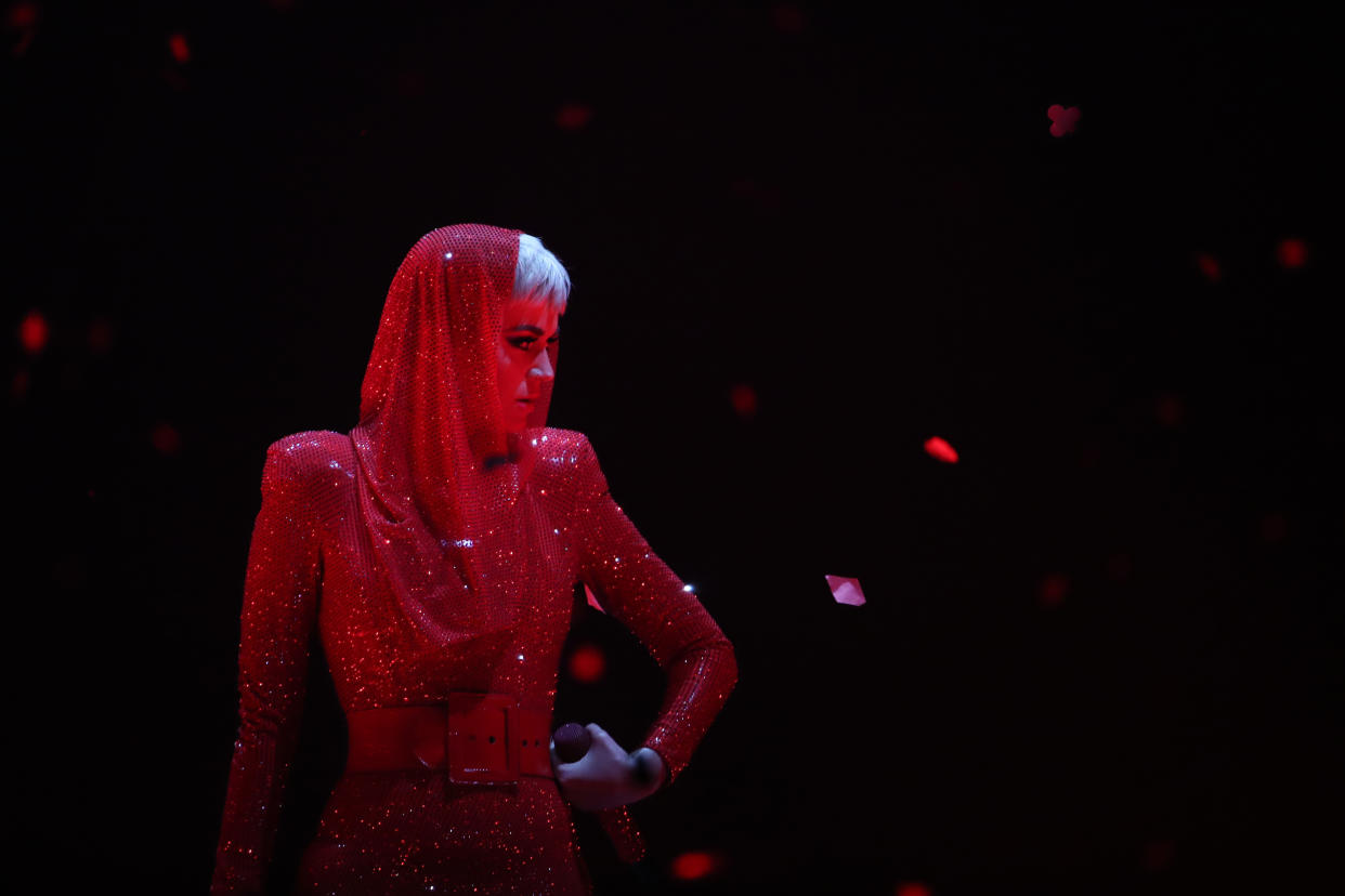 Katy Perry performs in Glendale, Ariz. during her latest tour. <i>(Photo via Getty Images)</i>