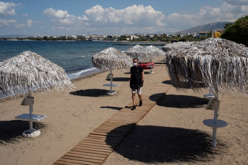 First day of the opening of hotels in Greece, following a nationwide lockdown against the spread of the coronavirus disease (COVID-19)