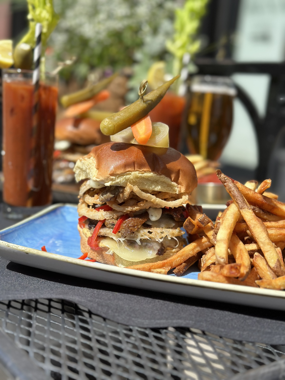 The Grand Prix Smash burger is a highlight at Besa resturant for the Grand Prix.