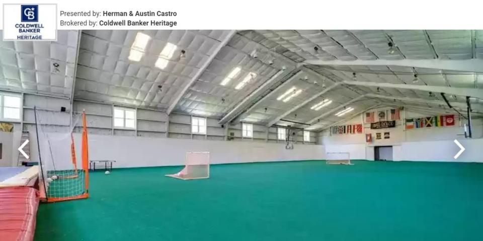 Indoor soccer field