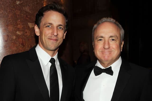 <p>Fairchild Archive/Penske Media via Getty </p> Seth Meyers and Lorne Michaels