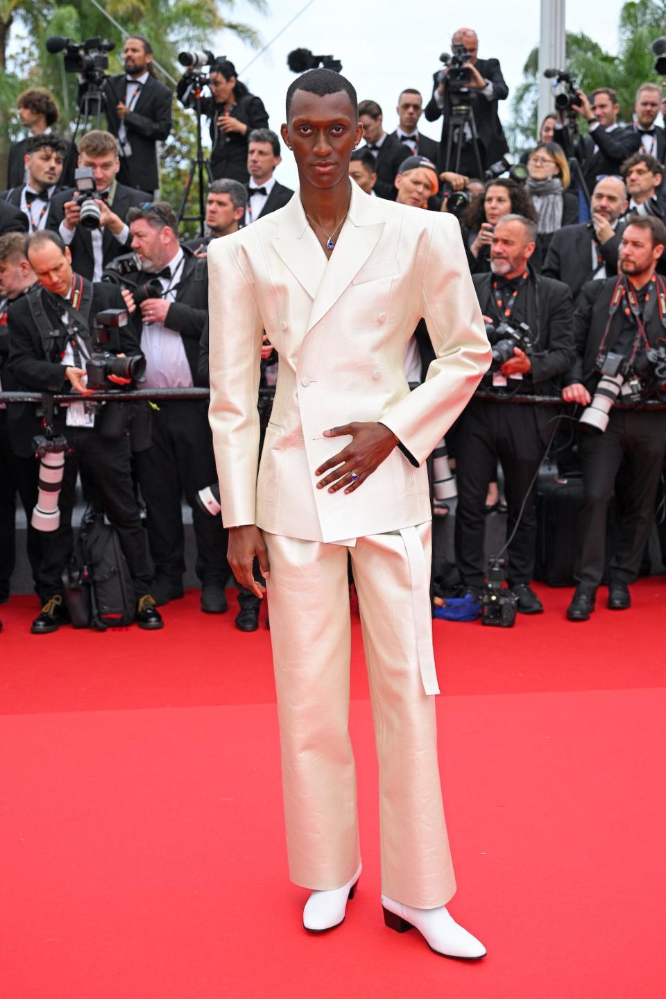 Alioune Badara Fall at the "Furiosa: A Mad Max Saga" screening during the 2024 Cannes Film Festival.