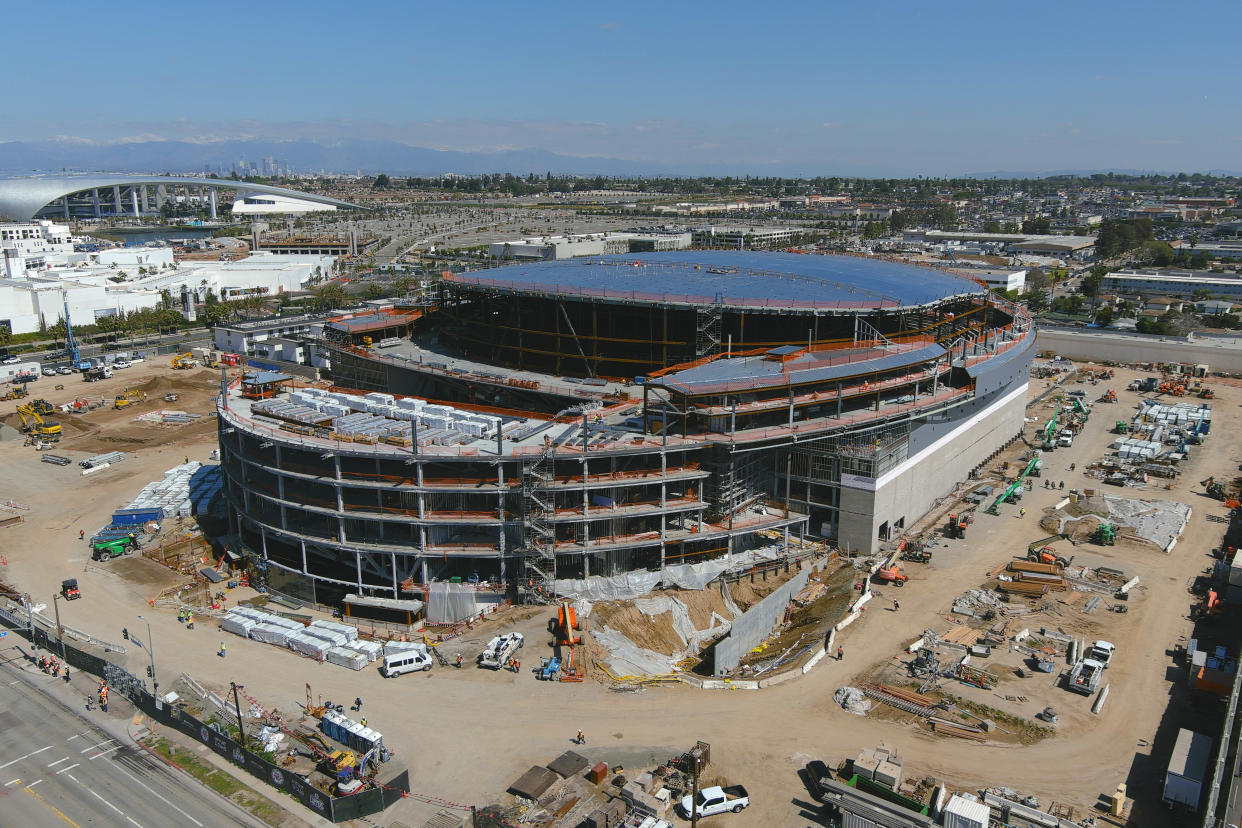 The Intuit Dome is slated to open for the 2024-25 season and host the NBA All-Star game a season later. (Kirby Lee/Reuters)