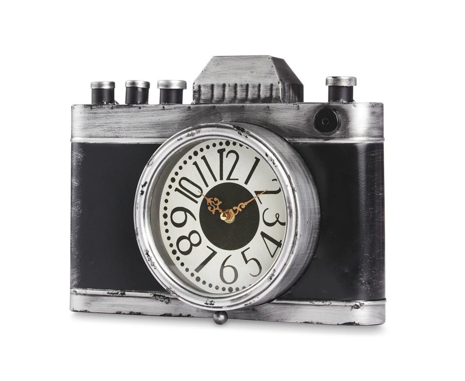 14) Metal Camera Shaped Clock