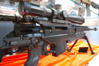 <b>APR 338 Sniper Rifle</b> Even looking at this sniper rifle sends cold shivers up the spine. In the hands on an expert, just imagine what kind of damage it can do. Brrrr!