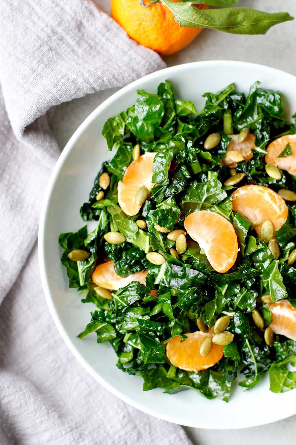 Kale, Tangerine, and Pepita Salad