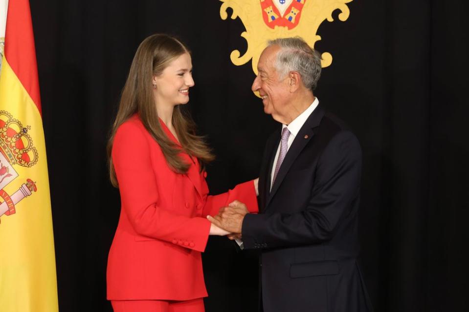 La princesa Leonor con el presidente de la República, Marcelo Rebelo de Sousa, visita Portugal en su primer viaje oficial al extranjero, julio 2024